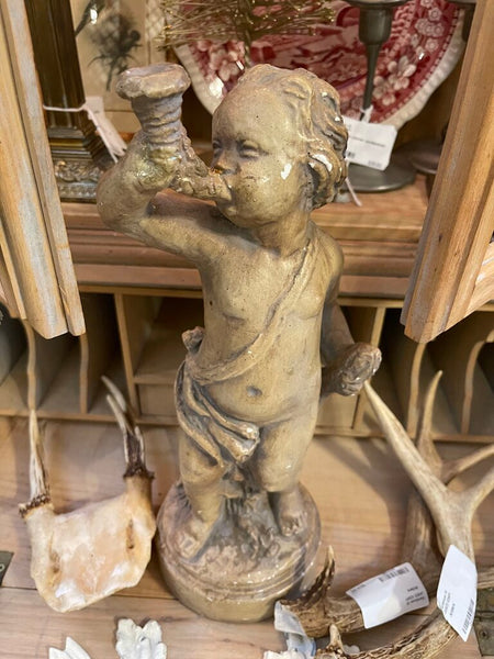 Vintage Hazel Atlas Milk Glass Tom & Jerry punch bowl and 6 cups as is