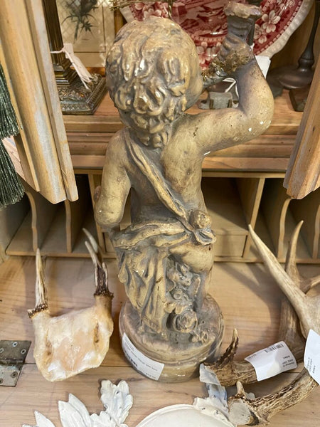 Vintage Hazel Atlas Milk Glass Tom & Jerry punch bowl and 6 cups as is