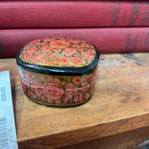 Vintage Paper Mache Trinket Box
