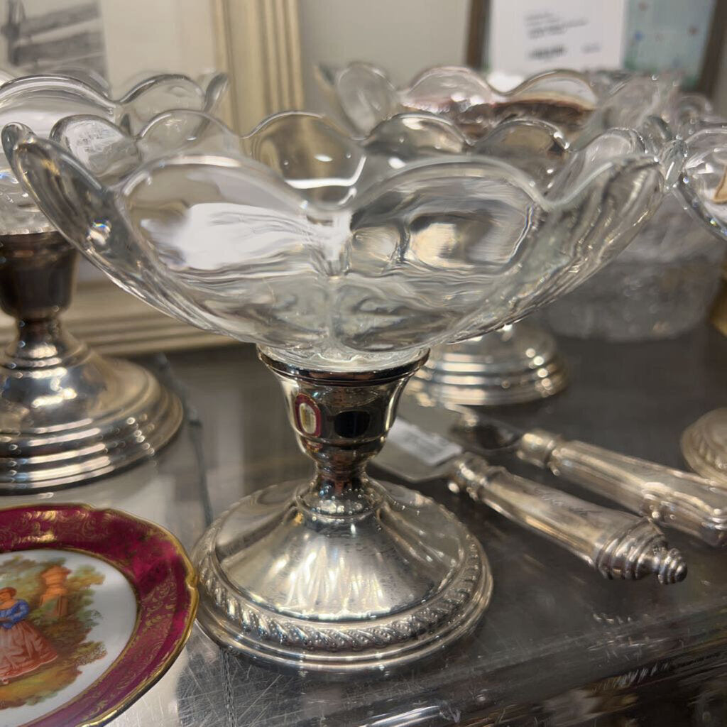 Vintage Sterling Silver Candy Dish/Candle Holder