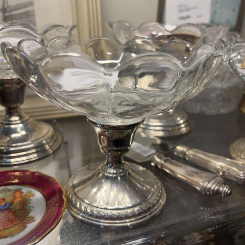 Vintage Sterling Silver Candy Dish/Candle Holder