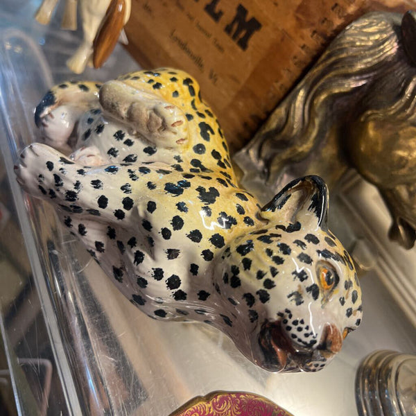 Vintage Terracotta Cheetah cub
