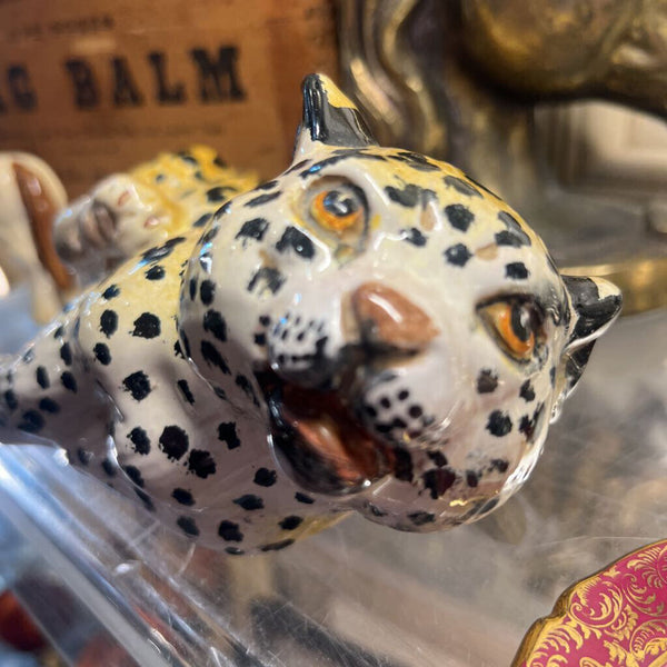 Vintage Terracotta Cheetah cub