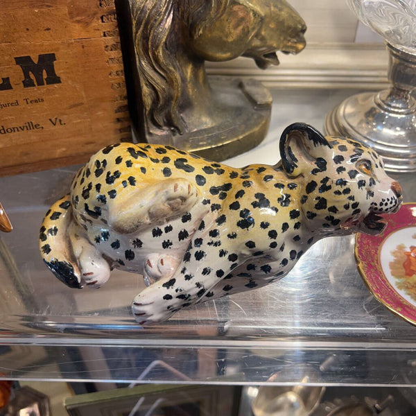 Vintage Terracotta Cheetah cub