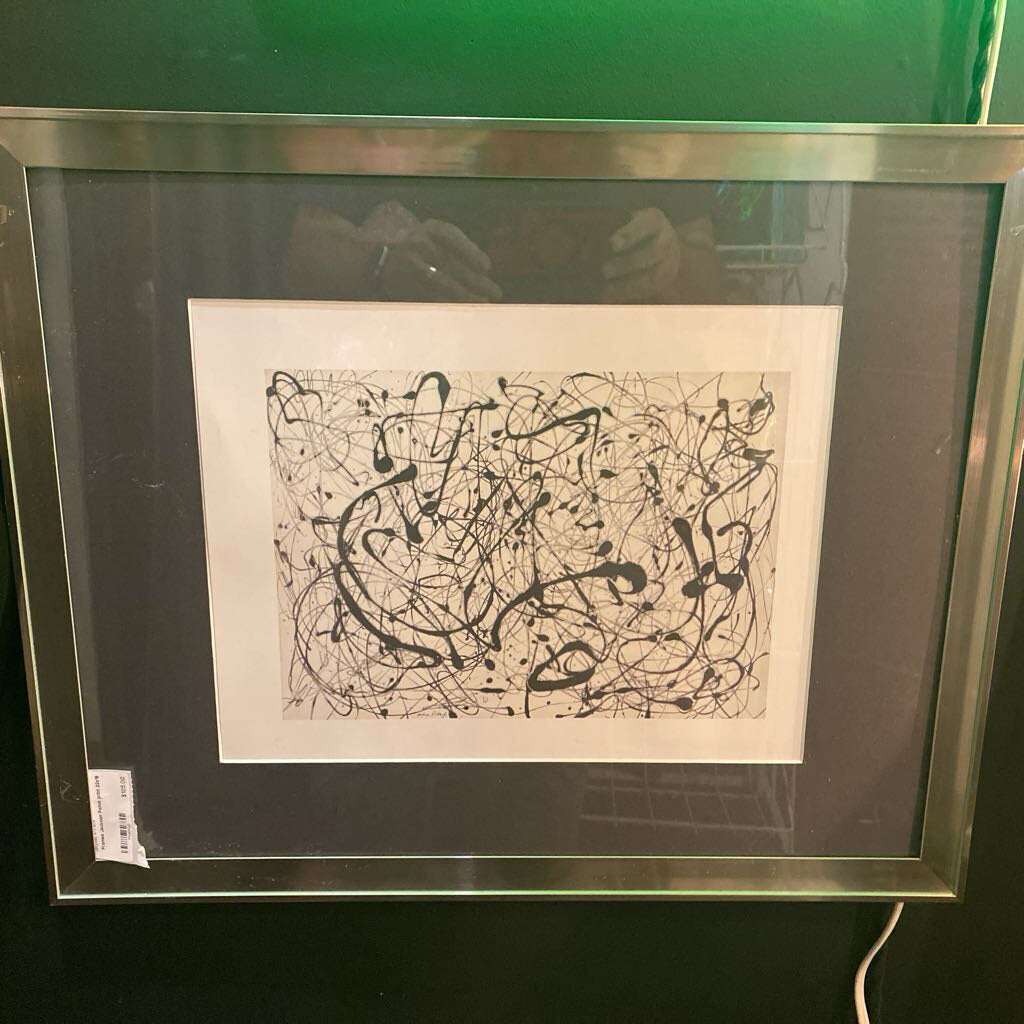 Frames Jackson Pollok print 22x18