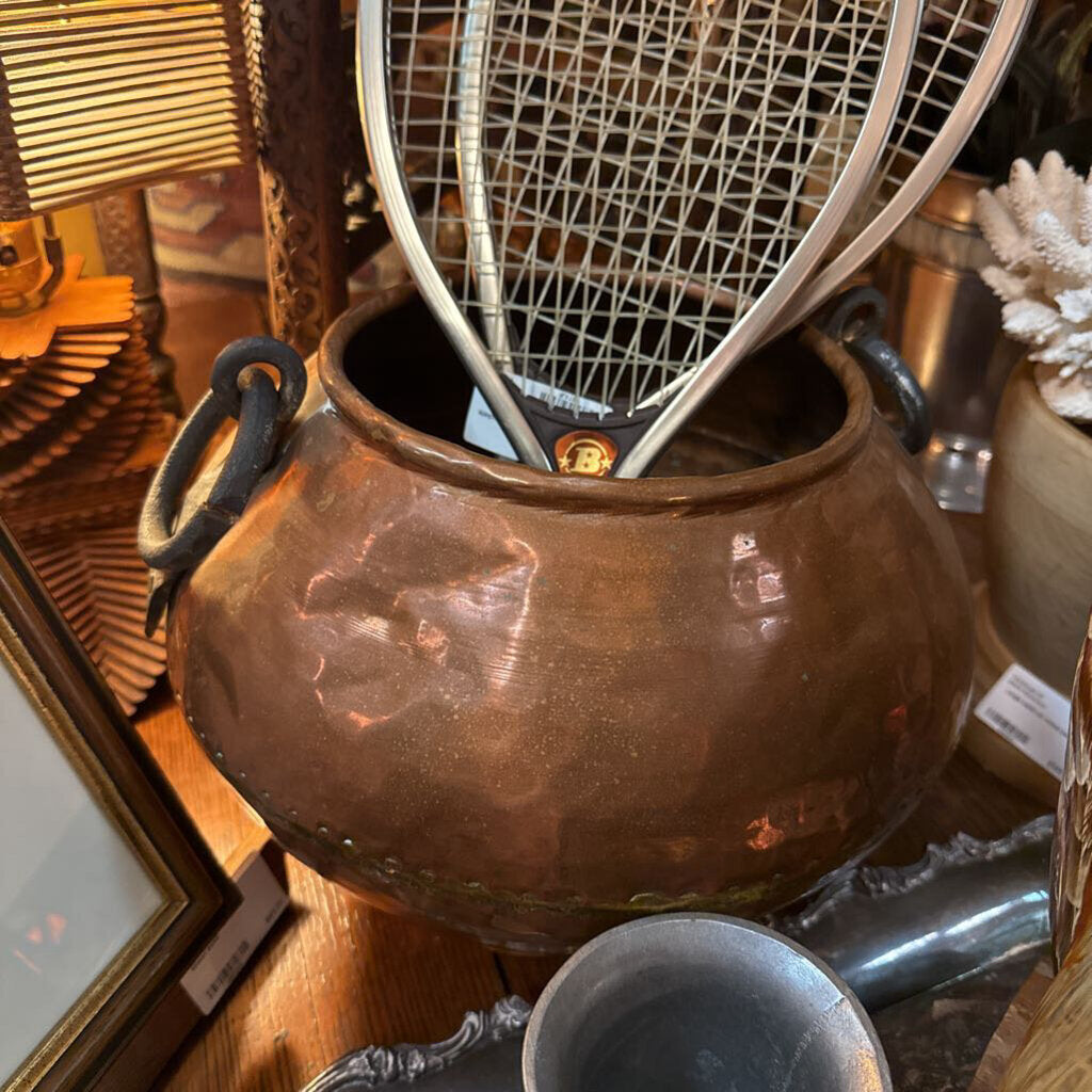 Large copper with double handles