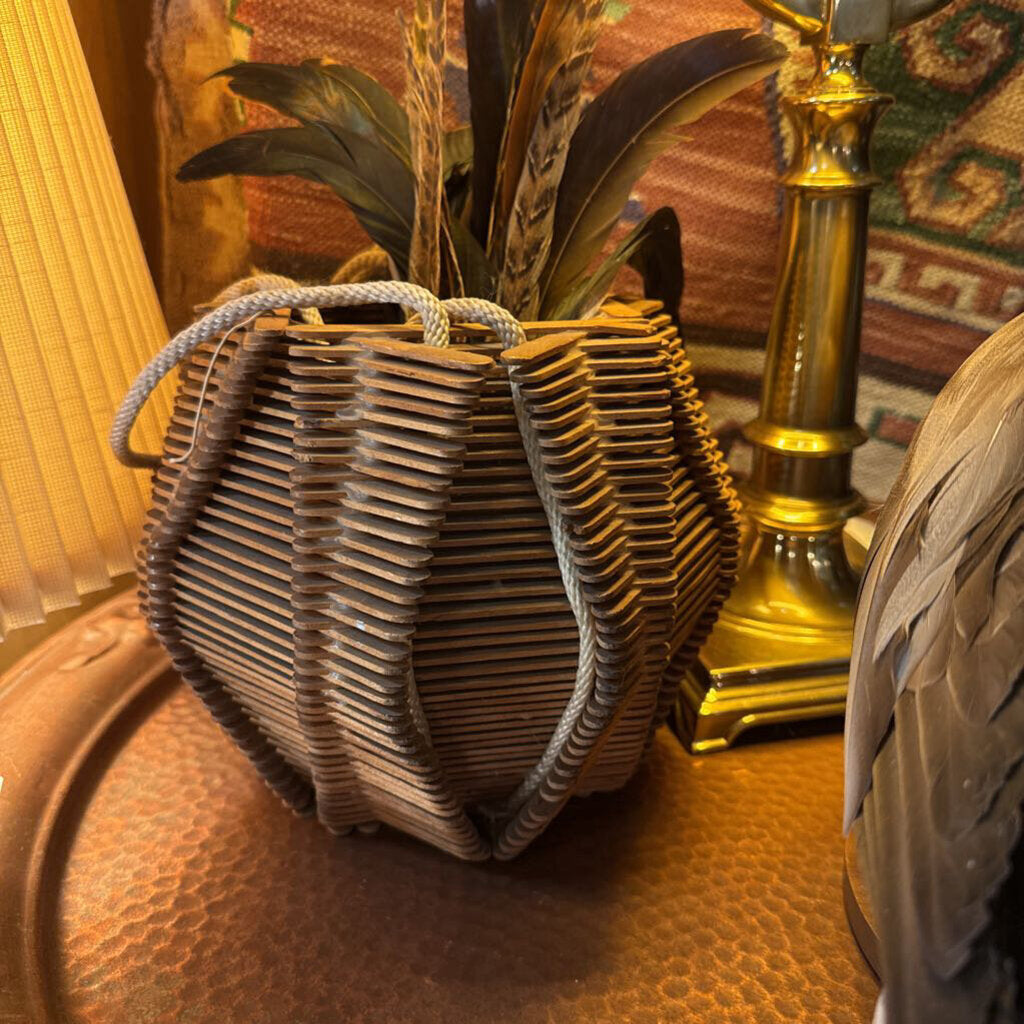 Popsicle stick lantern/basket