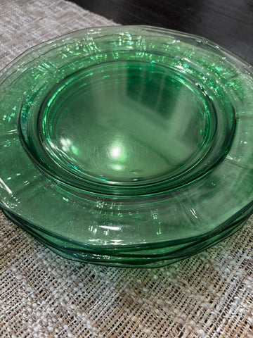 Vintage Uranium Glass Dinner Plate