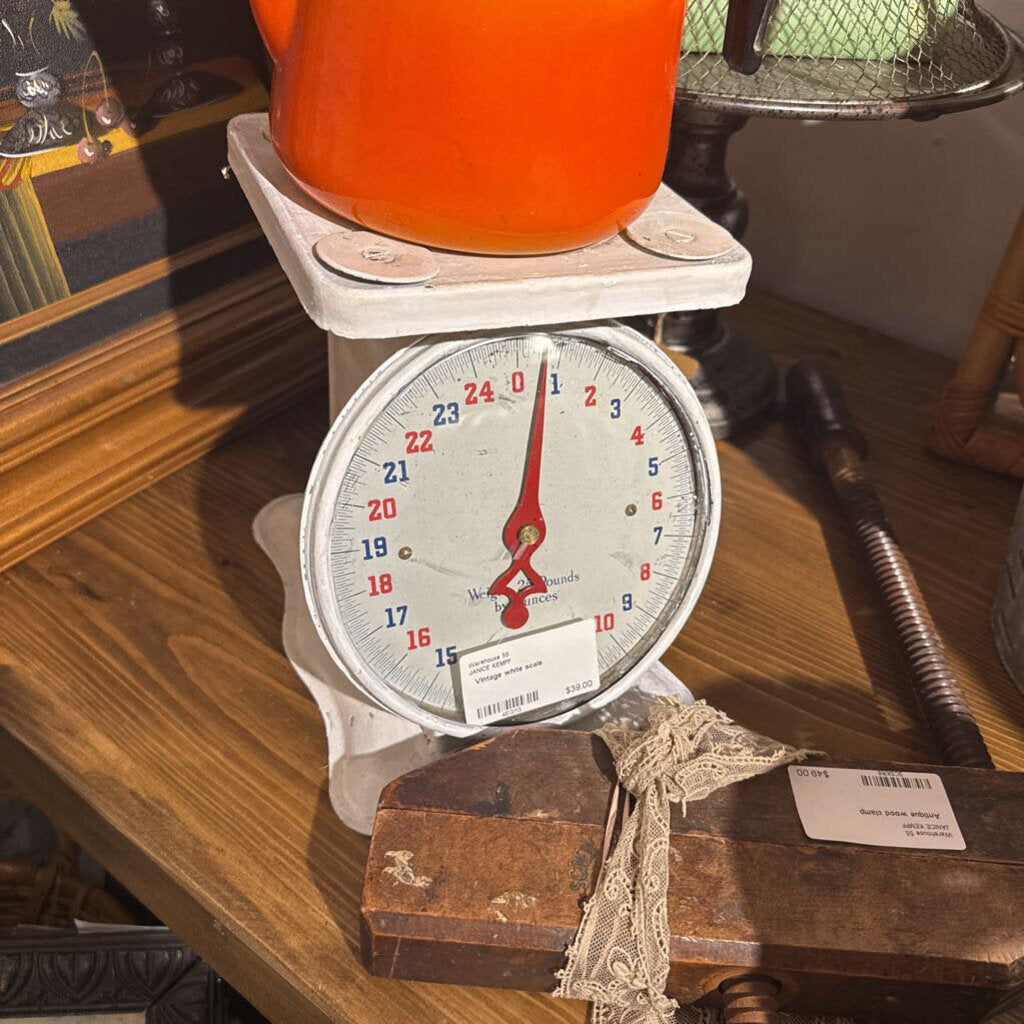 Vintage white scale