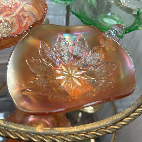 Marigold Carnuval glass nappy dish