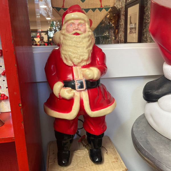 Moxie - Union 50s Hard Plastic Santa Blow Mold With Orig. Box - 17"
