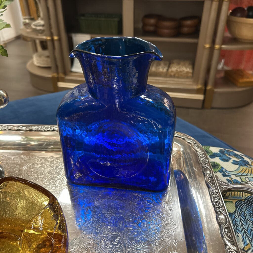 Blenko Cobalt Blue Pitcher