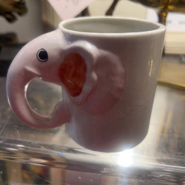Vintage Hand Painted Elephant Mug