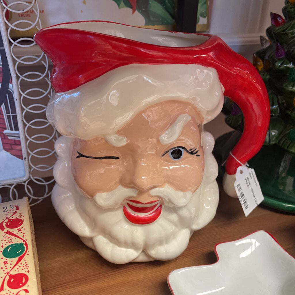 Moxie - Vintage Ceramic Santa Pitcher