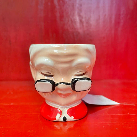Moxie - Mrs Claus Egg Cup - 2.25"