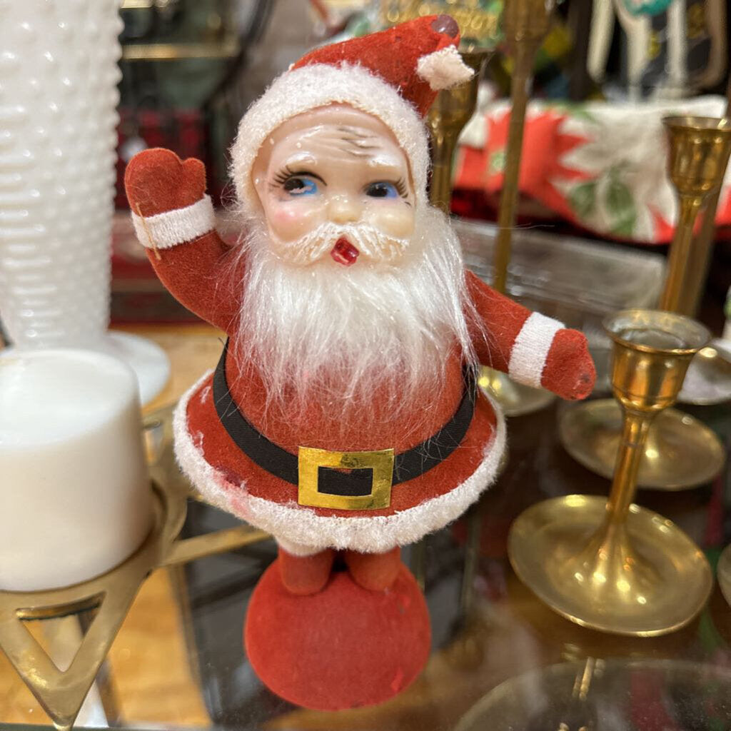 Waving Felt Santa (as found) H3075