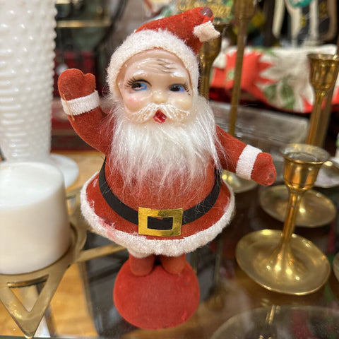 Waving Felt Santa (as found) H3075