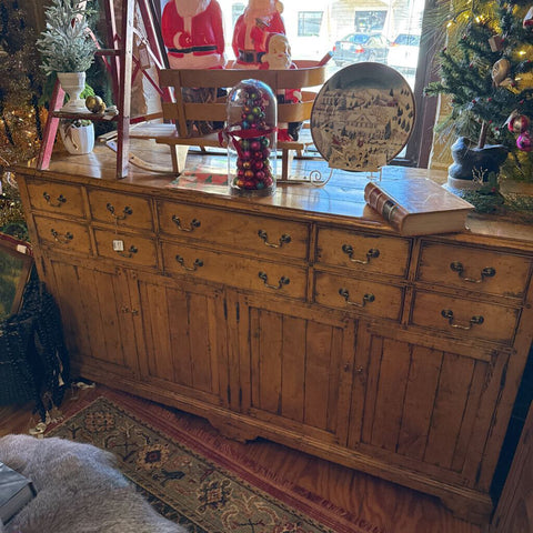 Multiple Drawer Pine Piece of Furniture