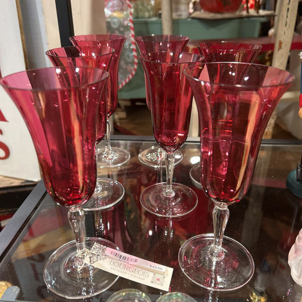 Set of 8 Champagne Glasses