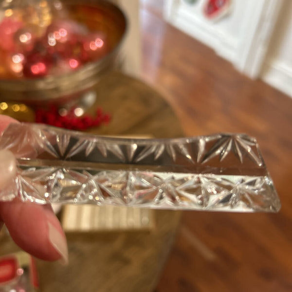 Set of 11 Crystal Knife Rests