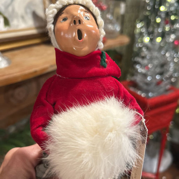 Bryers Choice Caroler Girl w/muff 10"