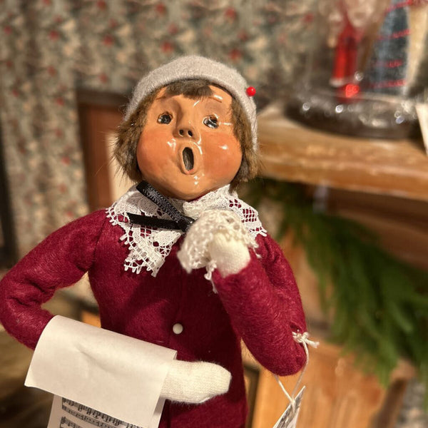 Bryers Choice Caroler Boy with Music 10"