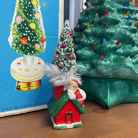 Moxie - Santa Chimney Tree Assemblage - 7.5"