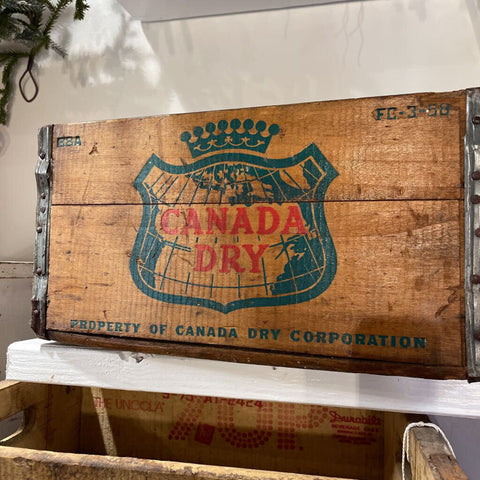 JFV ~ Vintage Canada Dry Crate