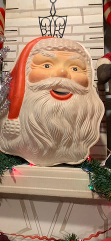 Vintage Glo lite Santa face