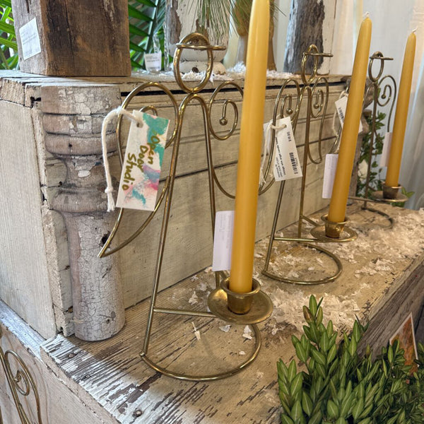 Vintage wire angel candle holder