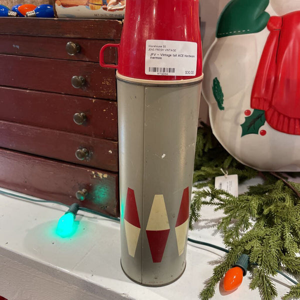 JFV ~ Vintage tall ACE Hardware thermos
