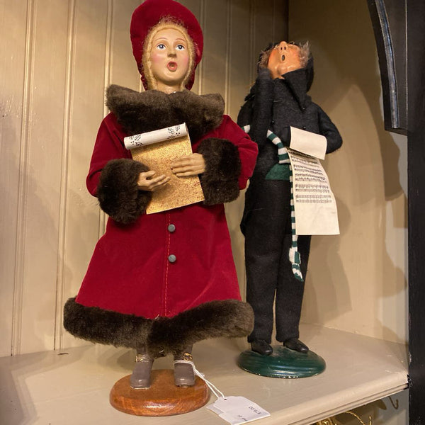 Vintage Byer's Choice Pair of Carolers