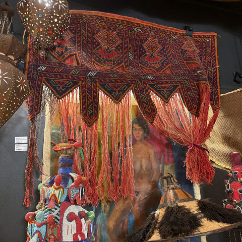 Yurt wool tapestry door hanging (each)