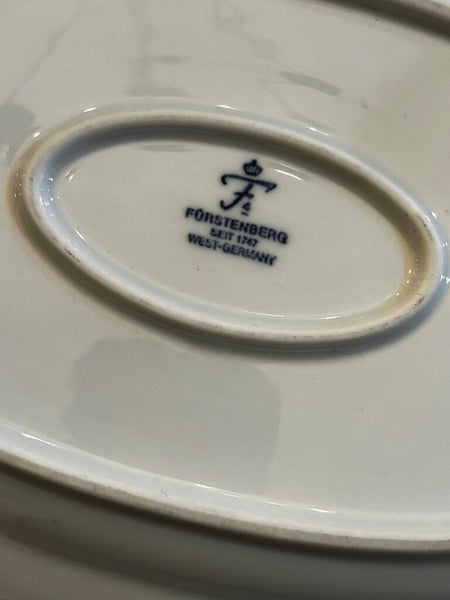 Furstenberg in White Oval Platter, Medium