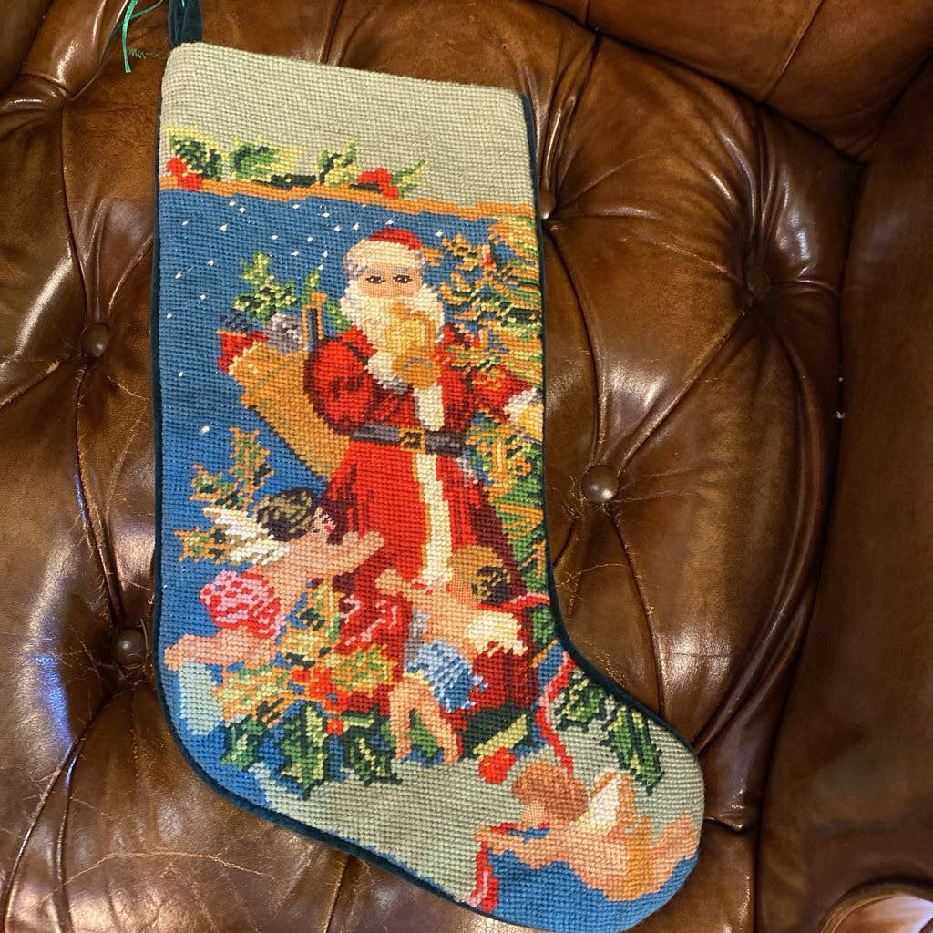 Vintage Needlepoint Pillow