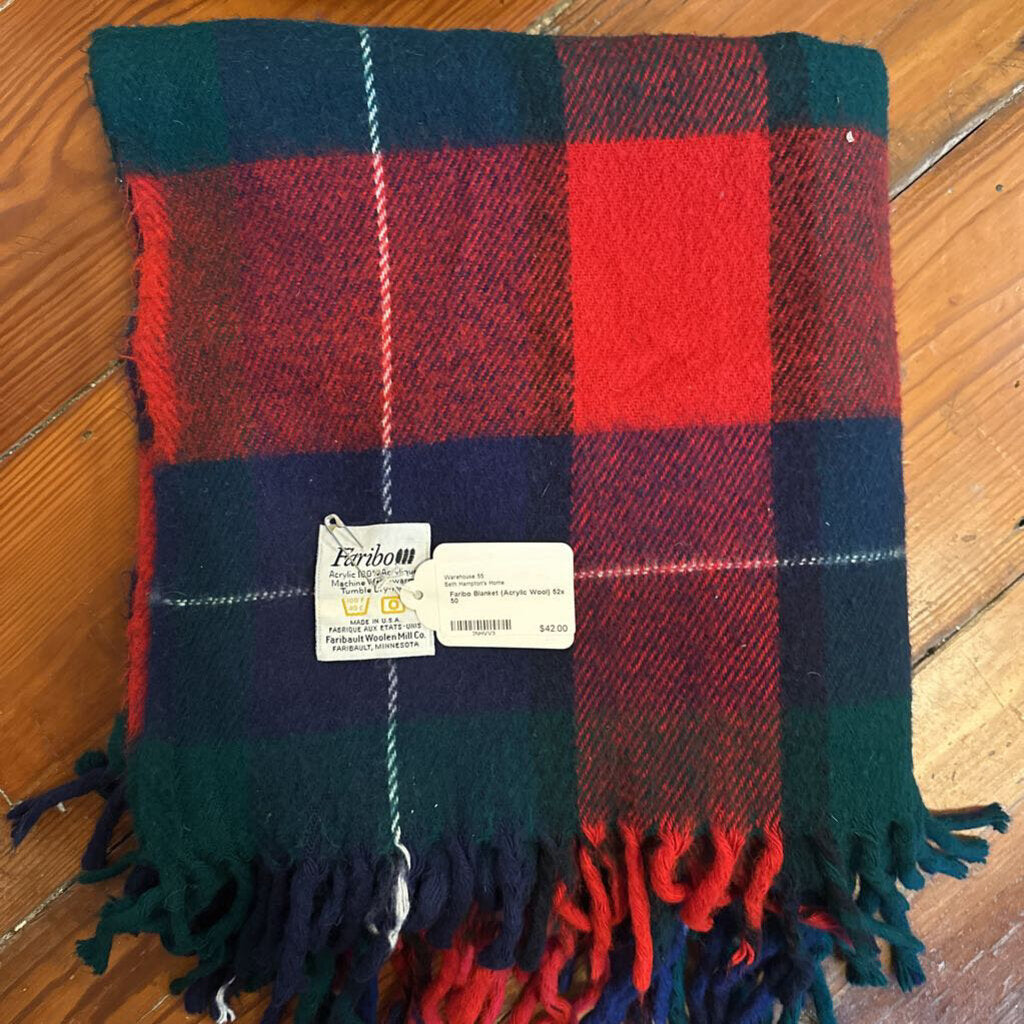 Faribo Blanket (Acrylic Wool) 52x 50