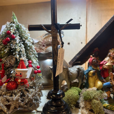 Antique French Altar Crucifix