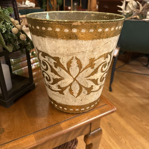 ITALIAN FLORENTINE WASTE BASKET