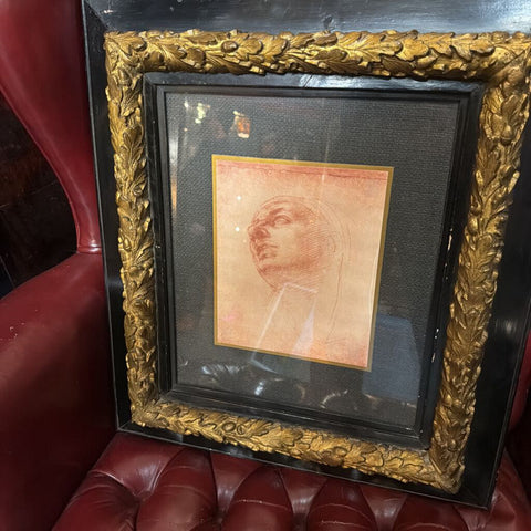 Vintage framed Michelangelo sketch