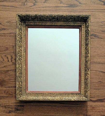 Vintage Gold Wood Framed Mirror - STORE PU ONLY