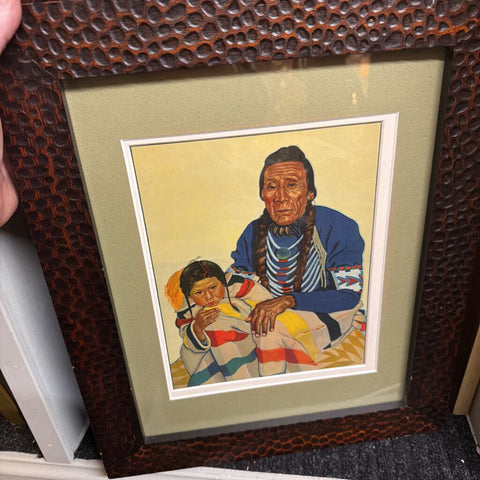 Winhold Reiss / Turtle and His Young Son This famous bear hunter 1940