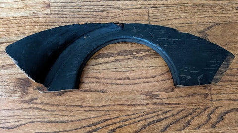 1950s Vintage Architectural Foundry Mold Piece 21x5 (ready to hang)