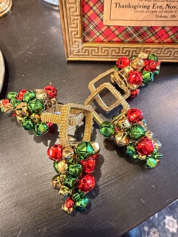 Set of 4 Jingle Bell Tree napkin rings