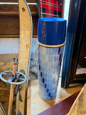 Vintage Blue Thermos