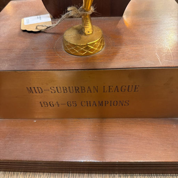 Varsity Conference Champions Trophy 1964-65 with hidden compartment