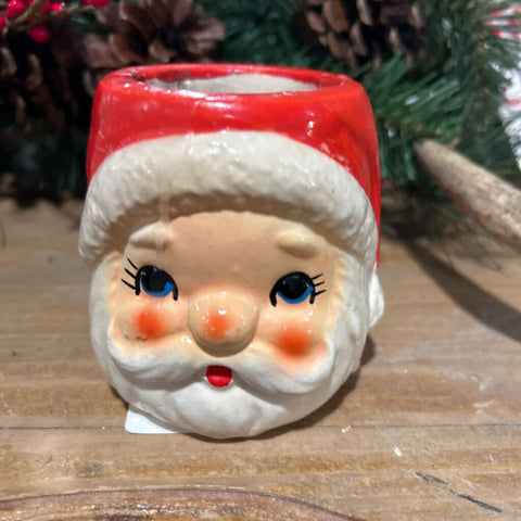 TILSO JAPAN SANTA CANDLE HOLDER VINTAGE 3"