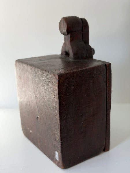 0205 Antique Wooden Spice Box