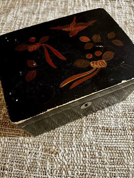 Antique Wood Painted Bird Box