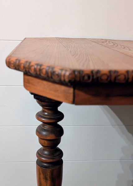 Antique Walnut Bobbin Leg Table 26x20x28 STORE PU ONLY