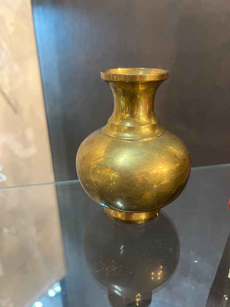 Vintage small Heavy brass Vase